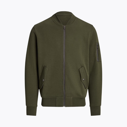 Double-Knit Bomber Jacket