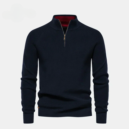 Zipped Collar Sweater